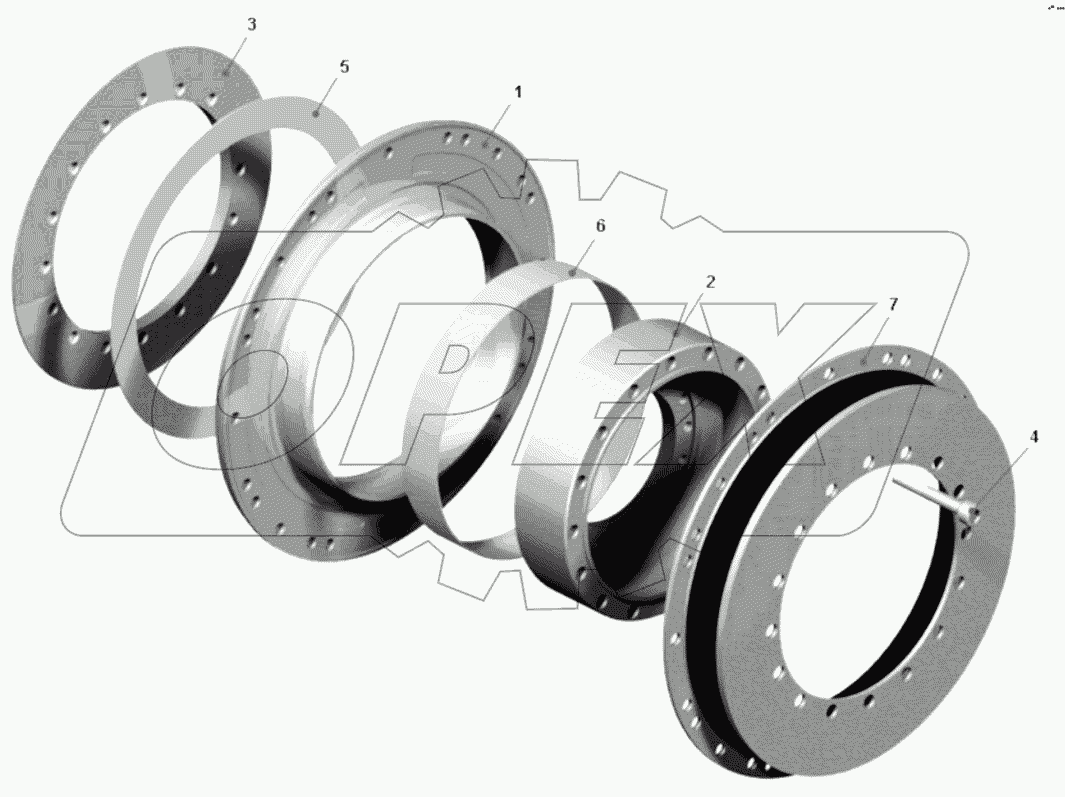  Муфта упругая (7547-2208013-02);Resilient clutch