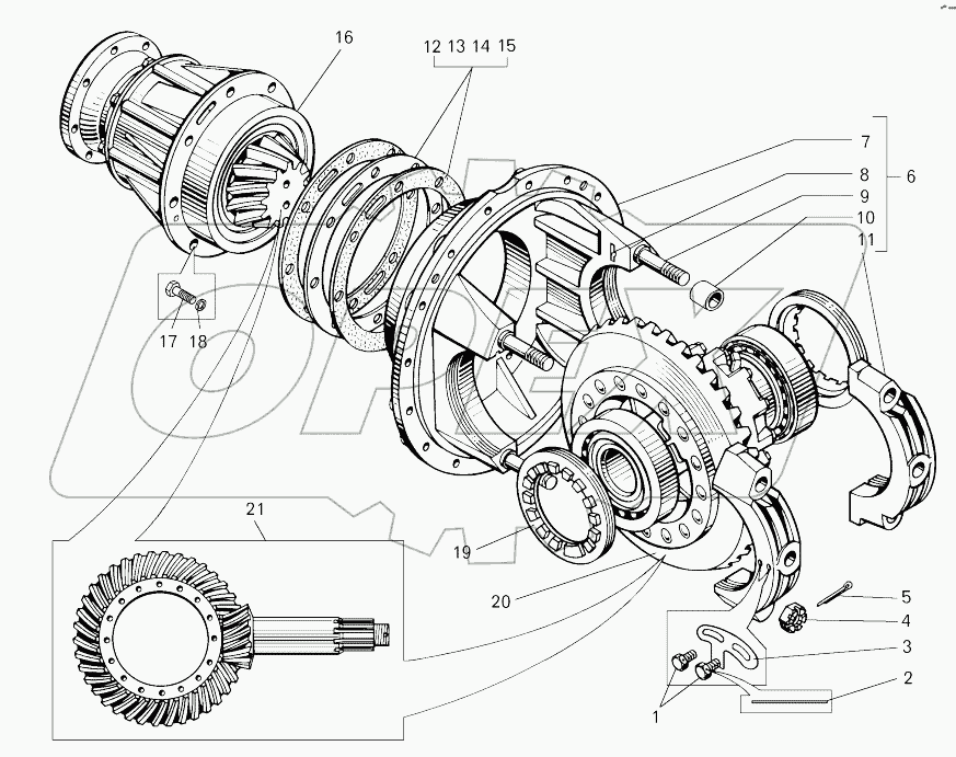  Главная передача (7823-2402010-10);Main gear