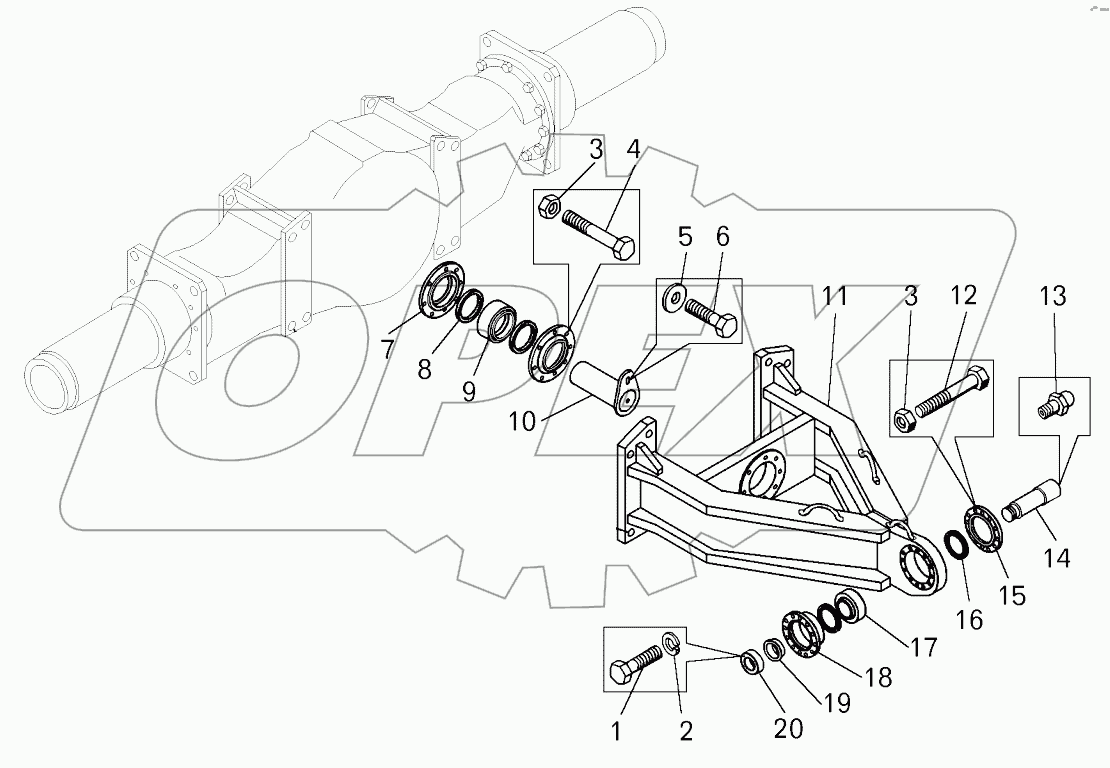  Балансир (7822-2000002, 7822-2918010);Balance beam