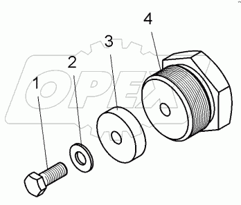  Пробка магнитная М42х2 (75131-8608900);Magnetic tube M42х2