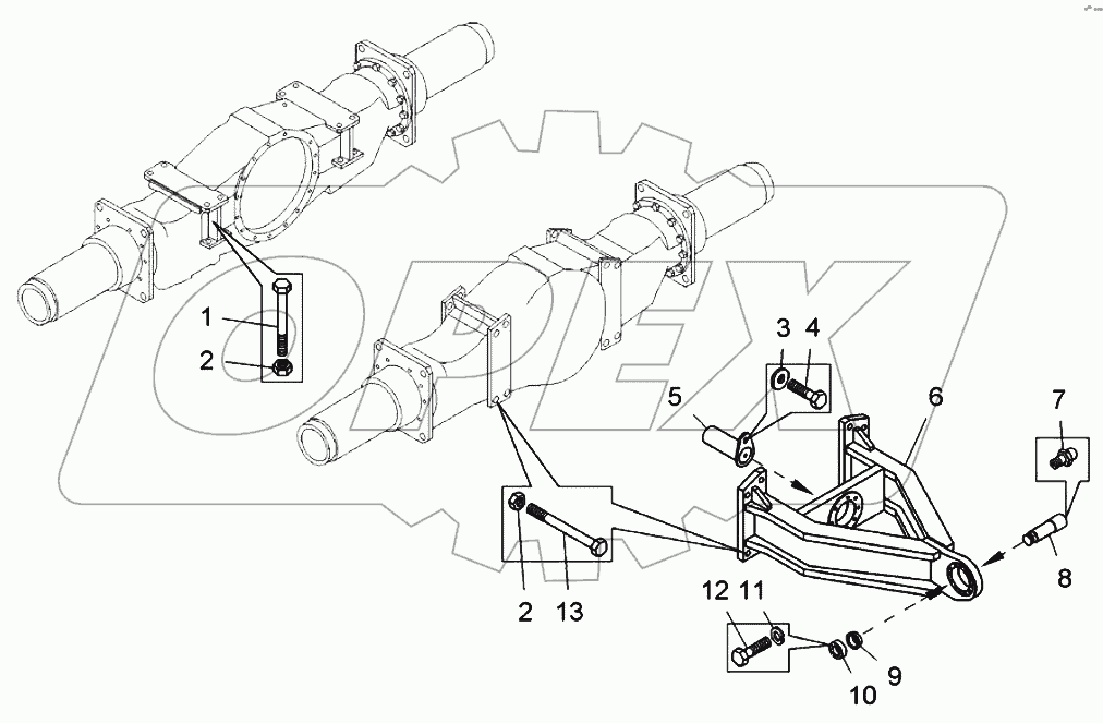  Установка подвески (7822-2900002);Suspension installation