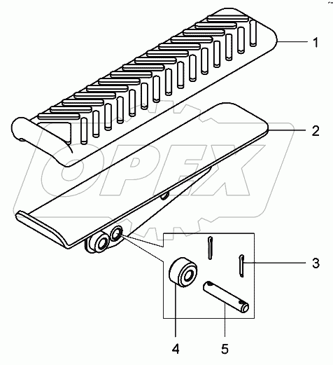  Педаль (7555E-3514440);Pedal