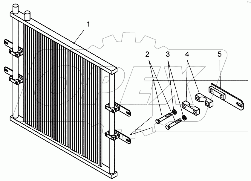  Радиатор масляный (7822-4615310);Oil radiator