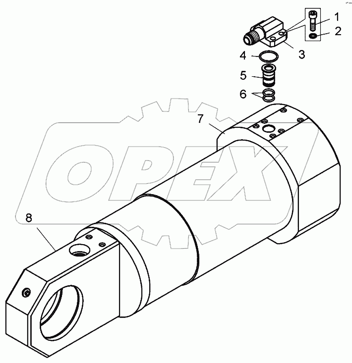  Корпус цилиндра (7823-4614070-10);Cylinder profile