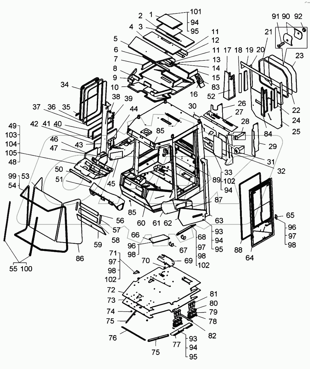  Кабина (78221-5000012-20);Cabin