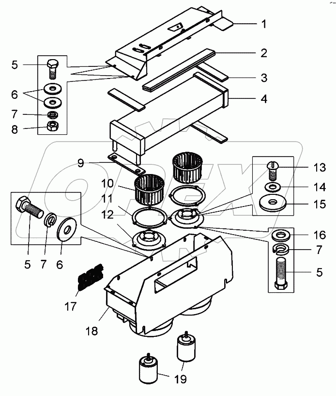  Отопитель кабины (7822-8101010-10);Cabin heater