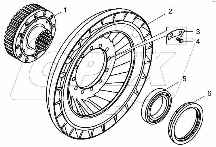  Колесо турбины (7548-1709080);Turbine wheel