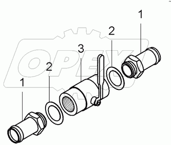  Кран с патрубками (75211-1015798);Faucet with