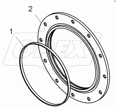  Кольцо упорное правое (548A-1709128);Ring right