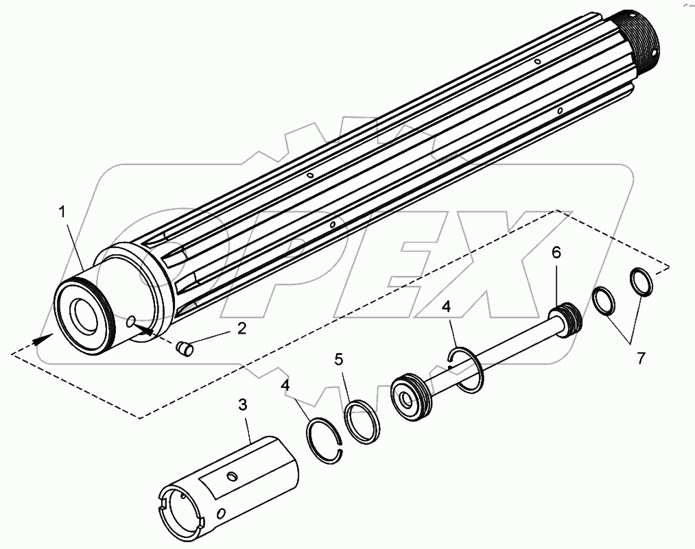  Вал диапазонный (7548-1701400-01);Wide-range shaft