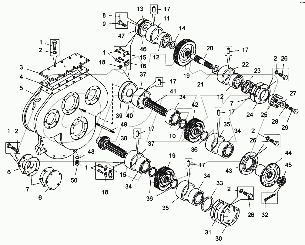  Передача согласующая (7823-1731002-10);Transfer subdues