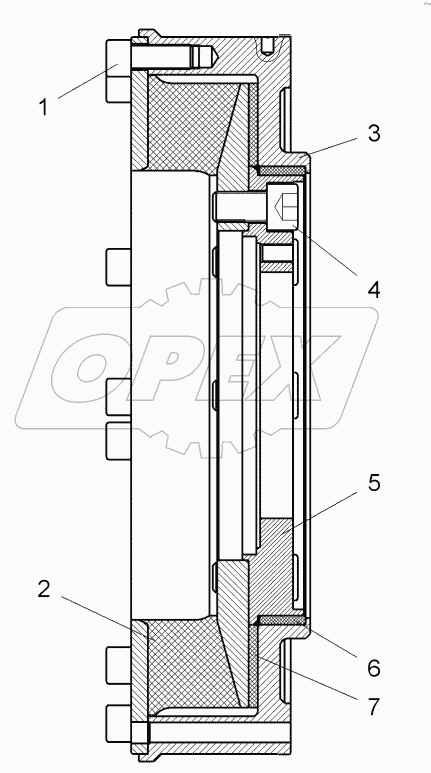  Муфта упругая (7555H-2208013);Elastic coupling