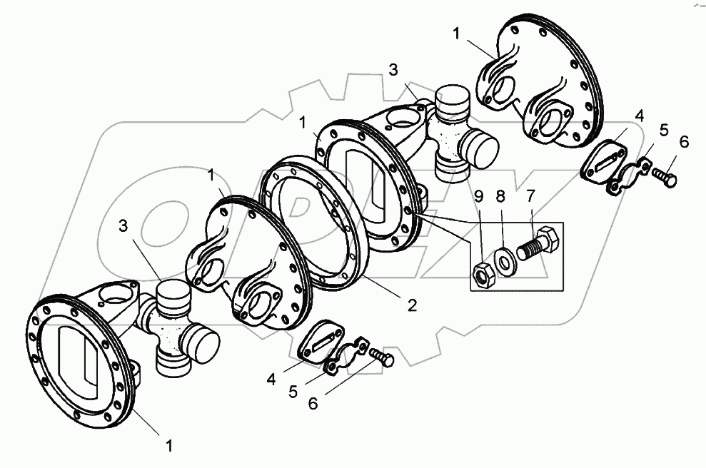  Муфта карданная (7823-2201140);Coupling gimbal
