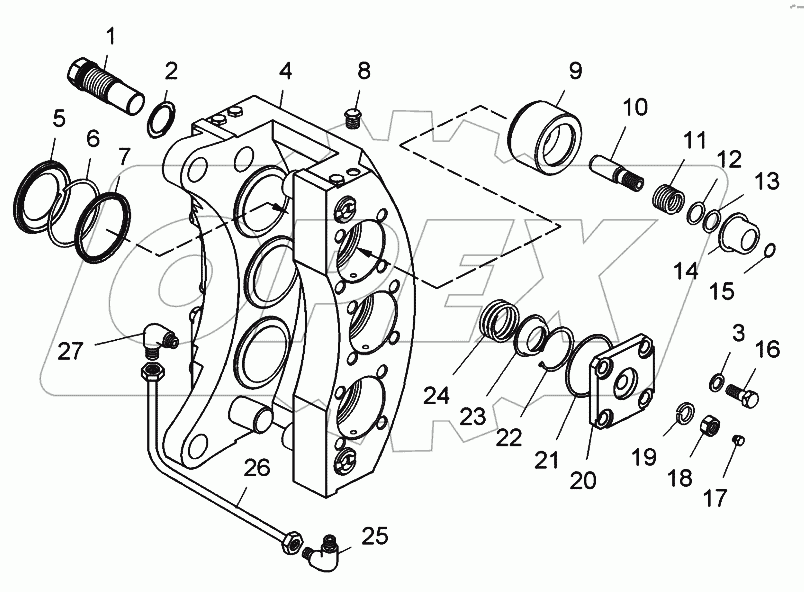 Корпус тормоза (7822-3501081);Brake housing