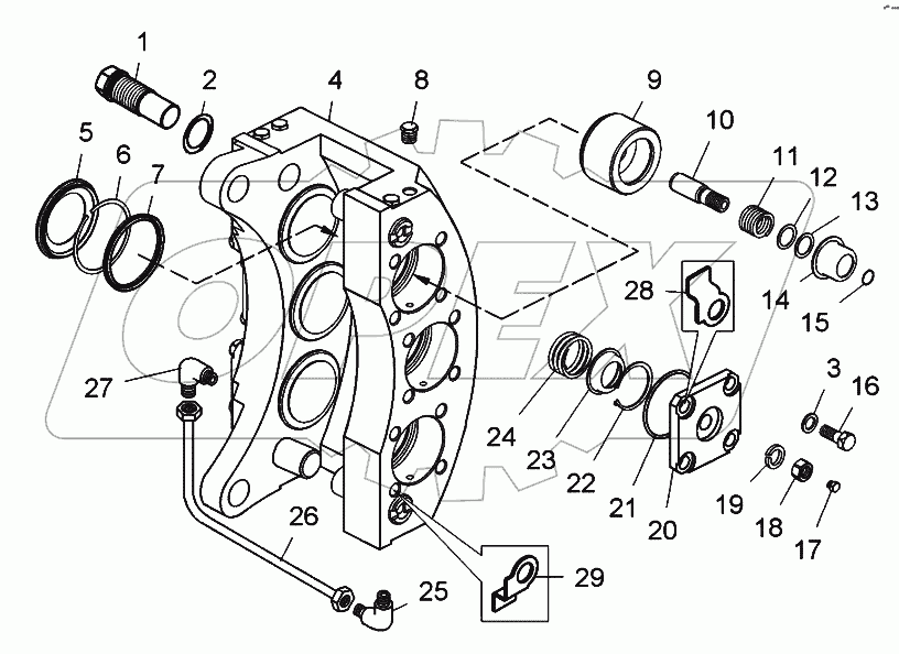  Корпус тормоза (7822-3501080);Brake housing