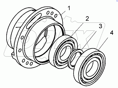  Картер подшипников (7822-2402022);Bearings casing