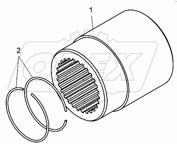  Втулка соединительная (7548-2405080);Sleeve coupling