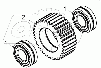  Сателлит планетарной передачи (7820-2405033);Planetary gear satellite