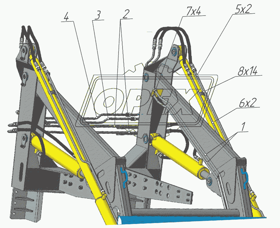 Комплект трубопроводов ПФН-0,38