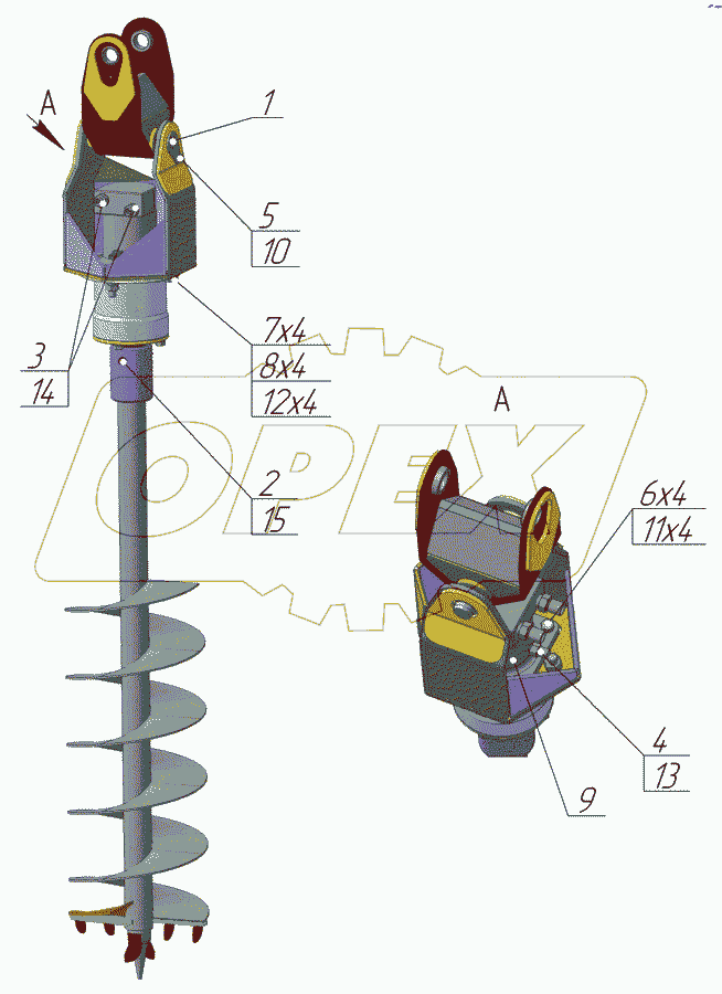 Бур гидравлический ПФН-155.02