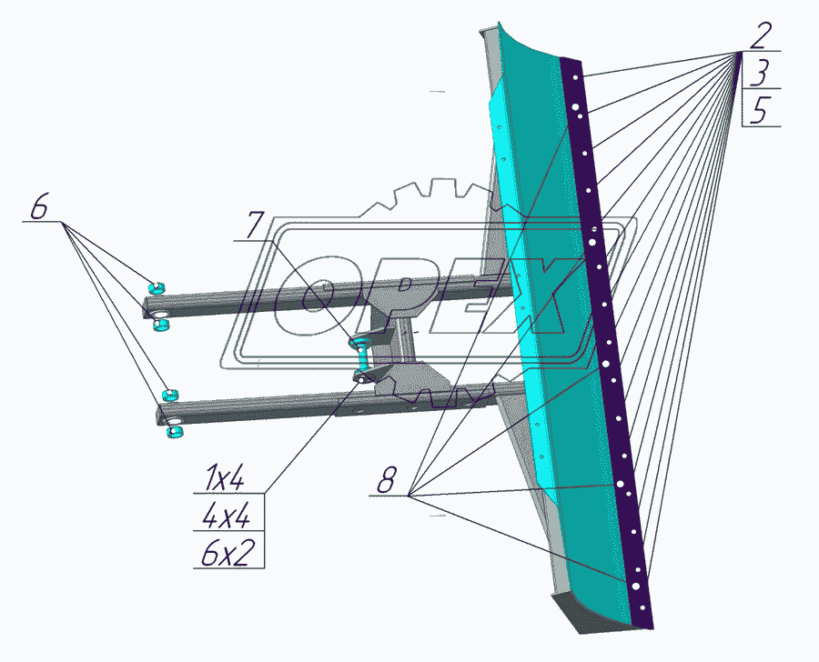 Отвал ОЖ-82П-01