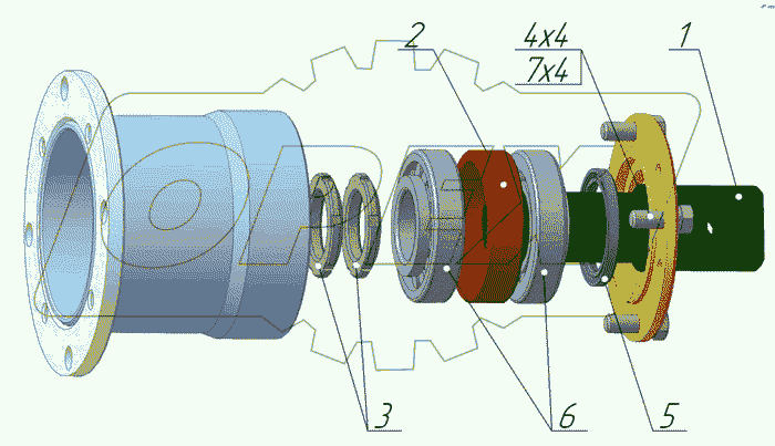 Шпиндельный узел Э-01-60.03