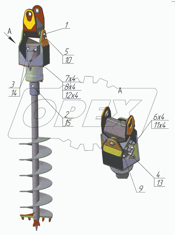 Бур гидравлический ПФН-155.02