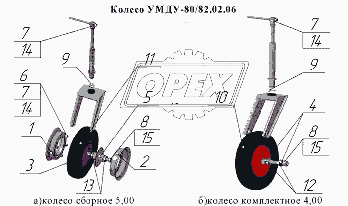 Колесо УМДУ-80/82.02.06