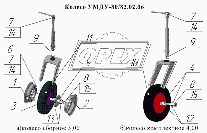 Колесо УМДУ-80/82.02.06