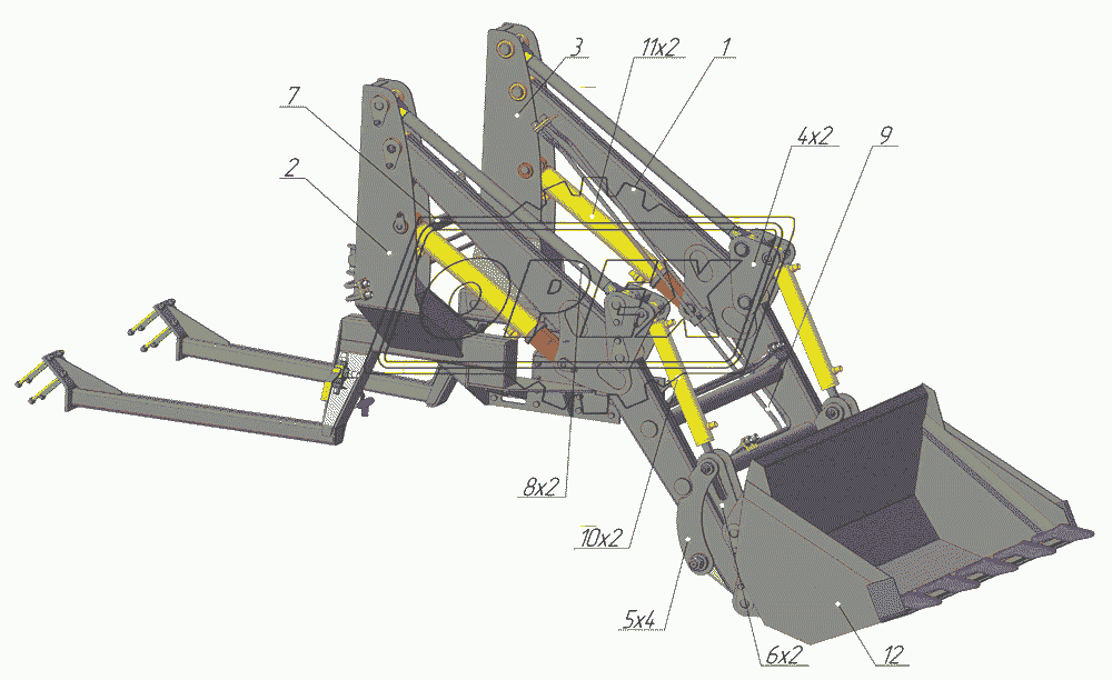 Оборудование погрузочное УН-П-320 (общий вид и основные узлы)
