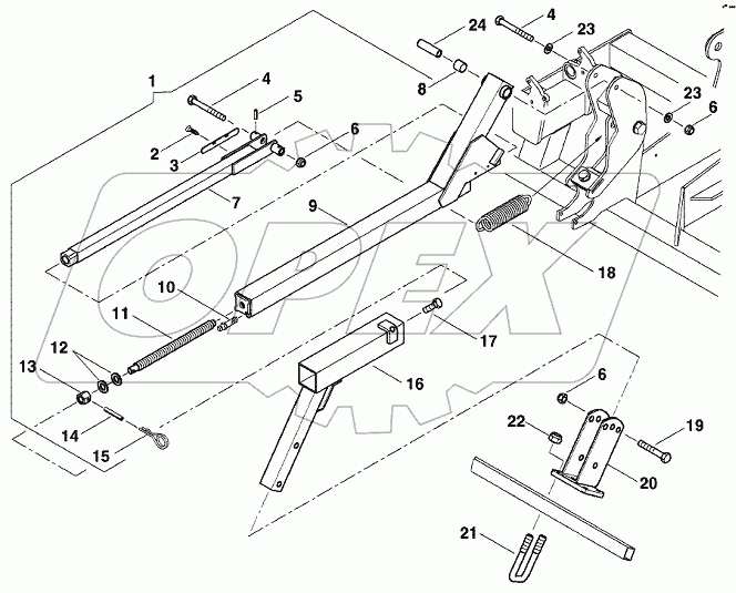 ОТИБ.301524.081 Навеска загортачного устройства