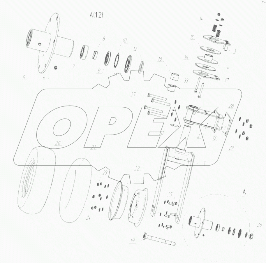 Опорное колесо