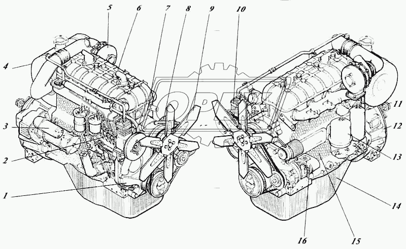 Дизель 442-25-00c1 1