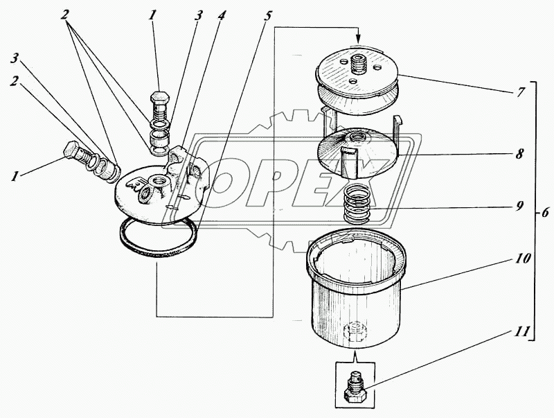 Фильтр грубой очистки топлива ФГ-25 41-60с1