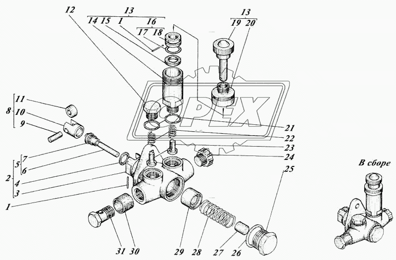 Насос топливоподкачивающий 16с-30-8А-01