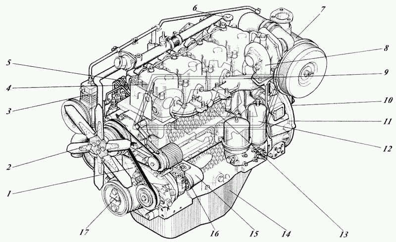 Дизель 442-24И-00с1 1