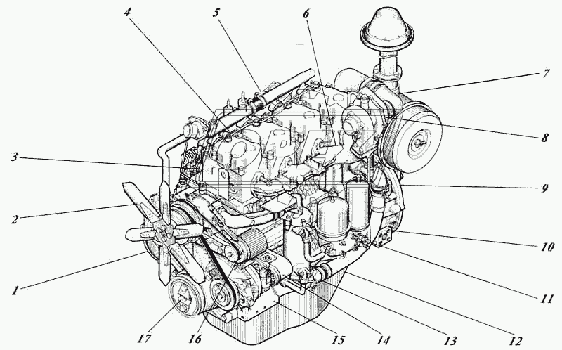 Дизель 442-25-1ПИ-00с1 1