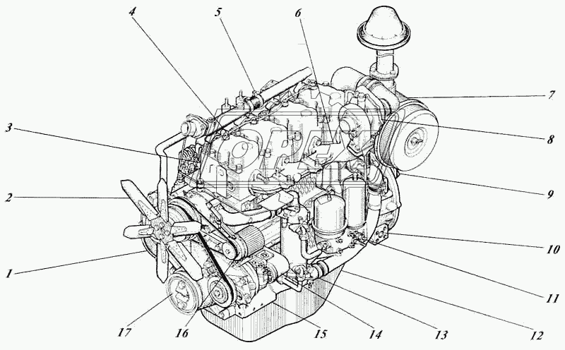 Дизель 442-25БИ-00с1 1