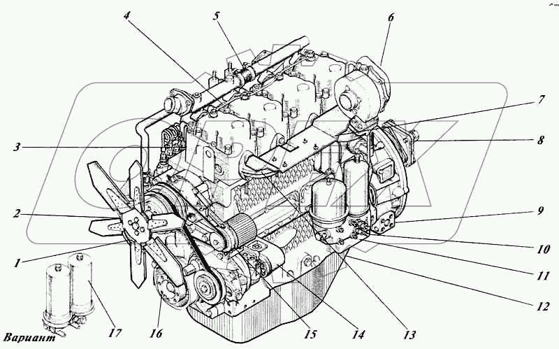 Дизель 442-50И-00с1