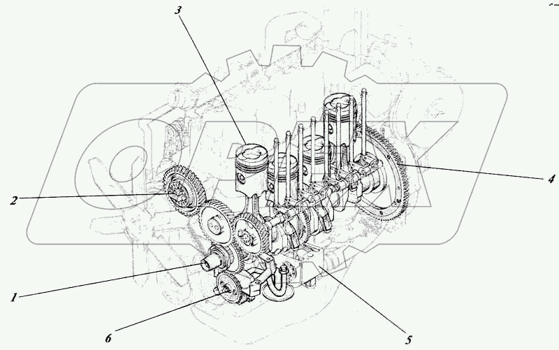 Дизель 442-54РИ-00с1