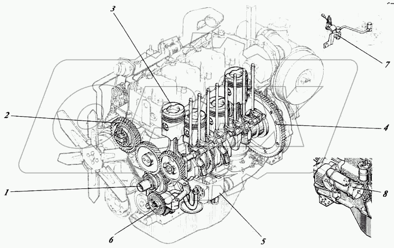 Дизель 442-55РИ-00с1