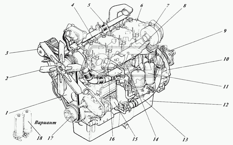 Дизель 442-57И-00с1 1