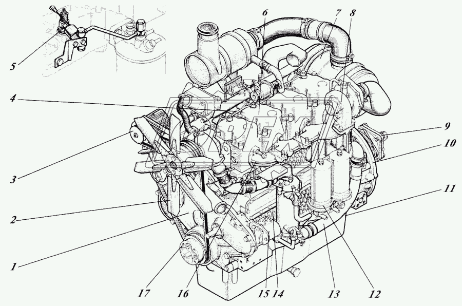 Дизель 442-59И-00с1 1