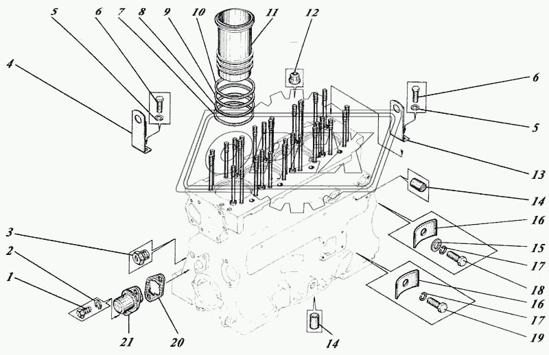 Блок картер 448-01c1-01