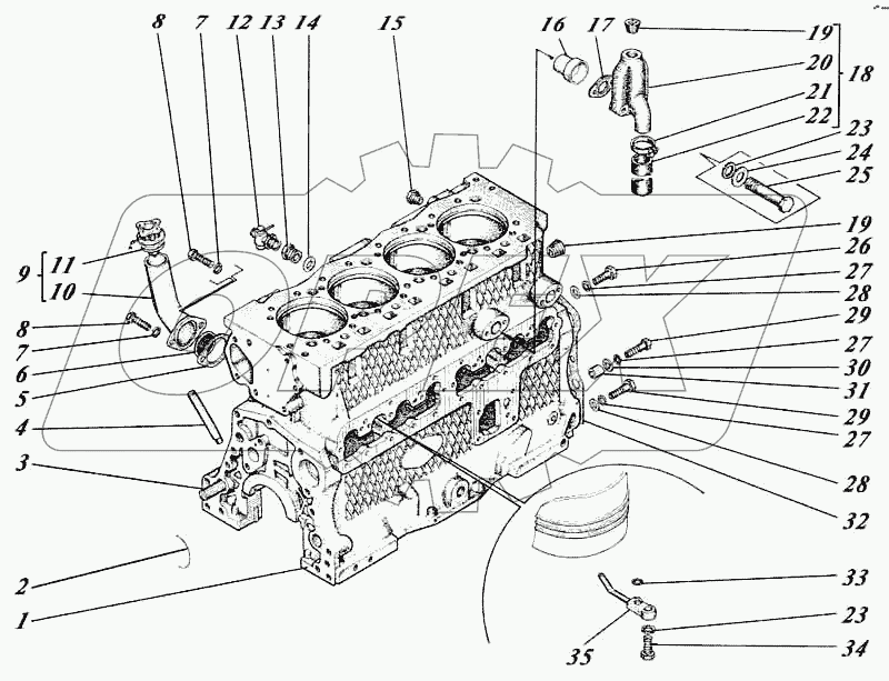 Блок картер 448-01c1-01
