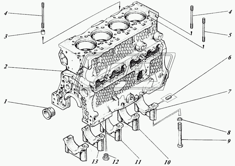 Блок картер 448-01с2