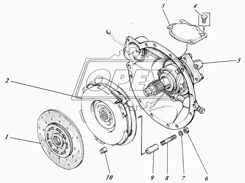 Муфта сцепления 444-21c1-10 1