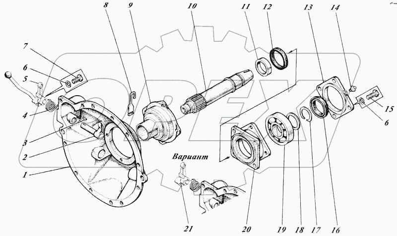 Муфта сцепления 444-21c1-10