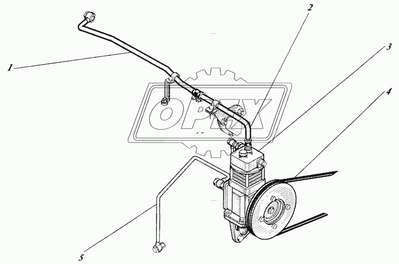 Установка компрессора 442-25c1-62 1