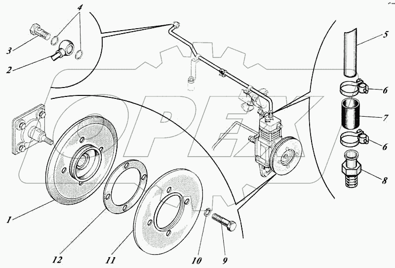 Установка компрессора 442-25c1-62